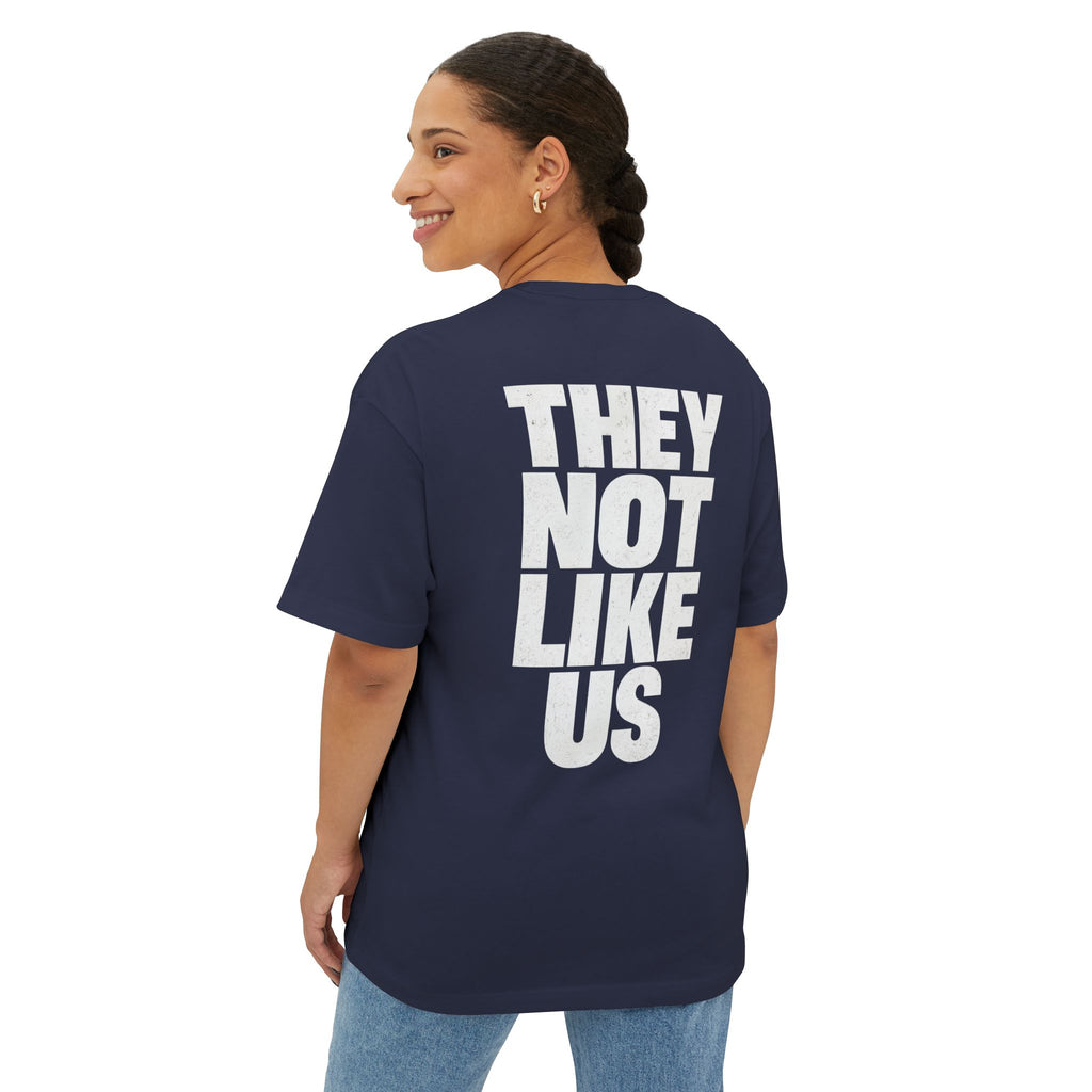 Graphic Tee — "They Not Like Us" Skull Statement Shirt