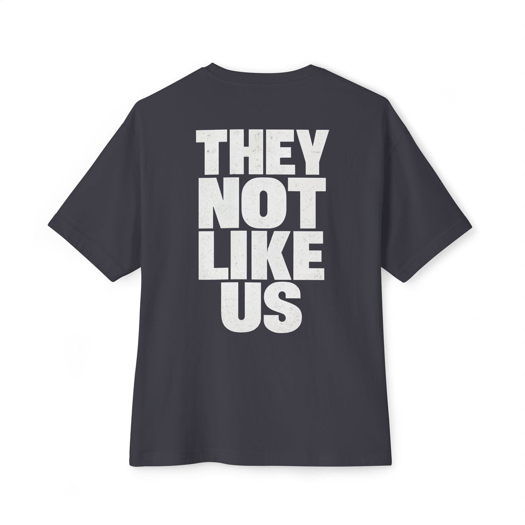 Graphic Tee — "They Not Like Us" Skull Statement Shirt