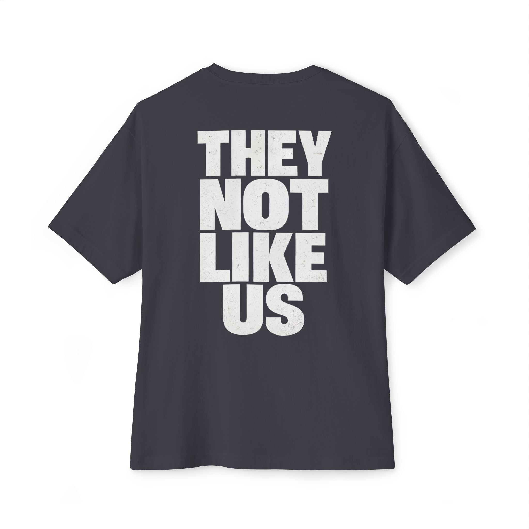 Graphic Tee — "They Not Like Us" Skull Statement Shirt