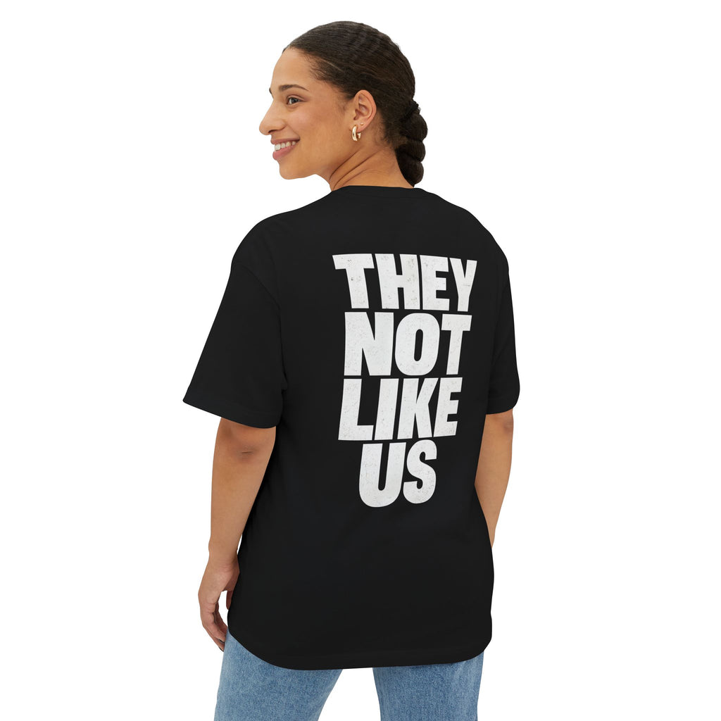 Graphic Tee — "They Not Like Us" Skull Statement Shirt