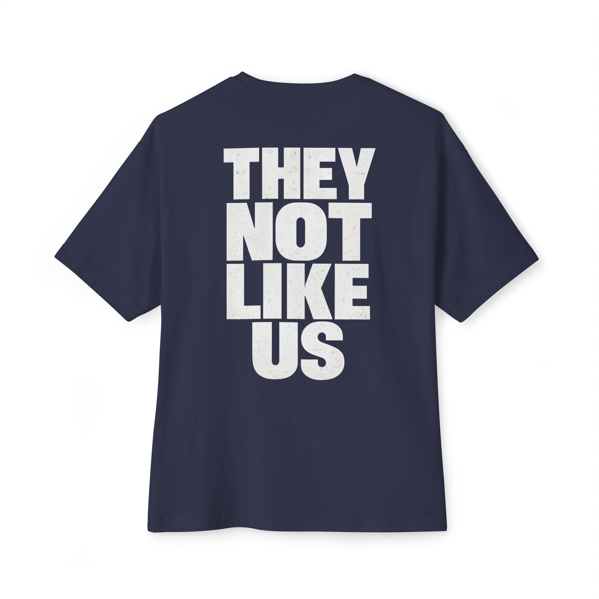 Graphic Tee — "They Not Like Us" Skull Statement Shirt